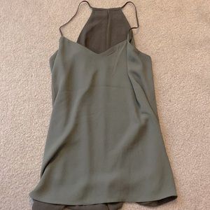 Olive Green Tank Top, LIKE NEW